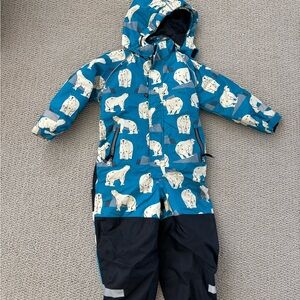 Blue Polar Bear Snowsuit
